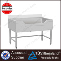 Modern Boat Shaped Restaurant Kitchen Stainless Steel Sink Work Table